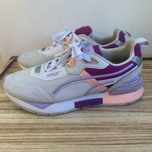 Puma Mirage Tech Sports Size 7C Running Shoes White/Pink/Purple Model 381945-04